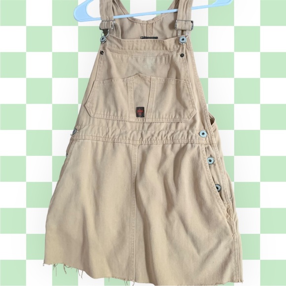 For Joseph Khaki Denim Overall Dress - Picture 4 of 4